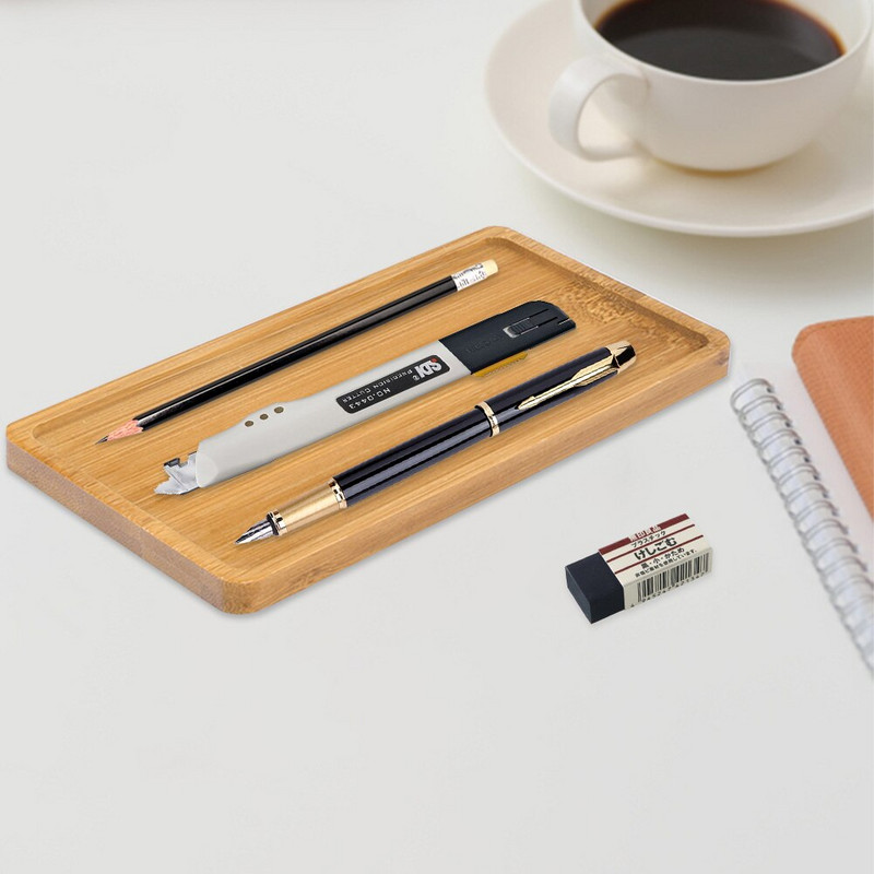 Mini zamatos, egyszerű, elegáns kialakítású téglalap ültetőgép bambusz tálca növényi kertészeti kellékek otthoni erkély virágcserép állvány kedvence