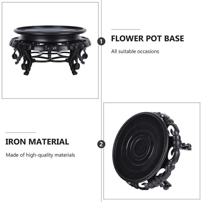 Standflower Base Bonsai Resin Riser Pot Display Vetőgép polc Raklap Mozgatható Dolly Állványok Lant Tálcák Padló Dekoratív Beltéri