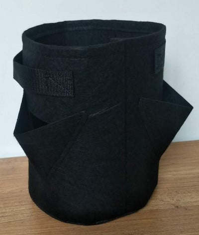 Új 5/7/10 gallon eper ültető táska Otthoni Kerti szerszámok Burgonya zöldség Jardin palántatermesztő zsákok Kerek filc virágültető