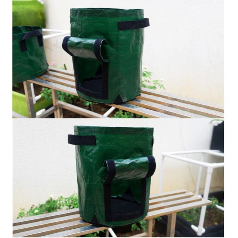 Geantă de jardinier PE Saci de cartofi Cultivați pe perete Grădină verticală agățată pentru flori, legume, plante, pungă, buzunare, accesorii de grădină