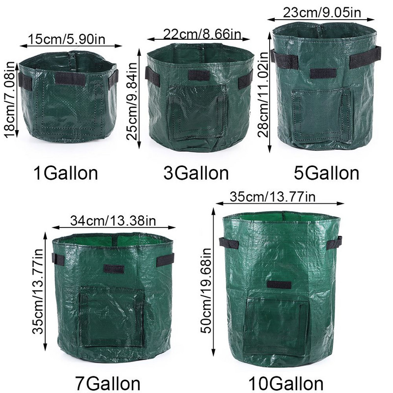 Kerti kellékek Ültetőgépek Kellékek Több specifikáció Növekvő táska Paradicsomültető Burgonyatermesztő zsákok Művelő hordó