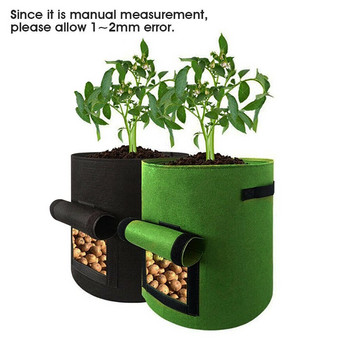 Торба за растеж на растения Домашна градина Оранжерия за картофи Торба за засаждане на зеленчуци Овлажняваща градина Вертикална градинска торба за отглеждане Саксия за разсад