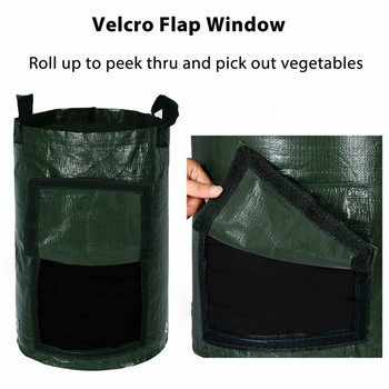 Издръжлива чанта за отглеждане на картофи PE чанта за зеленчуци и лук с дръжка Удебелена градинска чанта за отглеждане на моркови и фъстъци