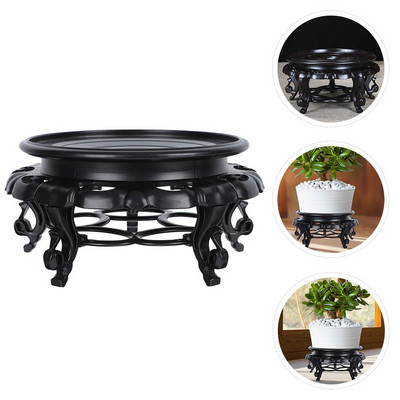 Standflower Base Bonsai Resin Riser Pot Display Vetőgép Polc Raklap Mozgatható Dolly Állványok Lant Tálcák Padló Dekoratív Beltéri