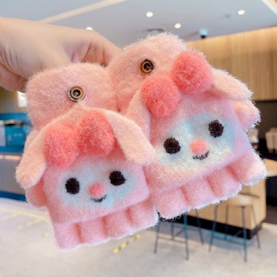 Mănuși de iarnă pentru fete cu aplicație