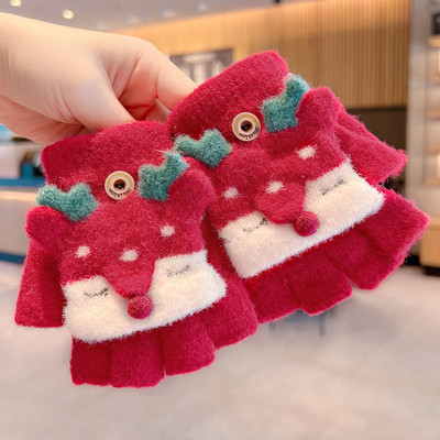 Mănuși de iarnă pentru fete cu aplicație