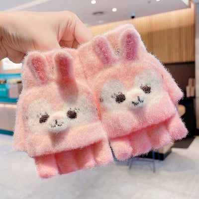 Mănuși de iarnă pentru fete cu aplicație