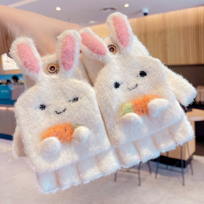 Mănuși de iarnă pentru fete cu aplicație