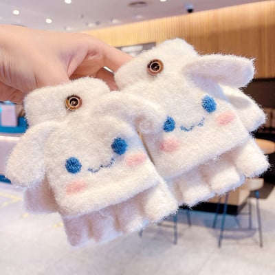 Mănuși de iarnă pentru fete cu aplicație