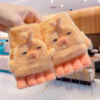 Mănuși de iarnă pentru fete cu aplicație