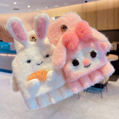 Mănuși de iarnă pentru fete cu aplicație