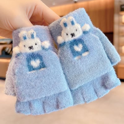 Mănuși de iarnă pentru fete cu aplicație