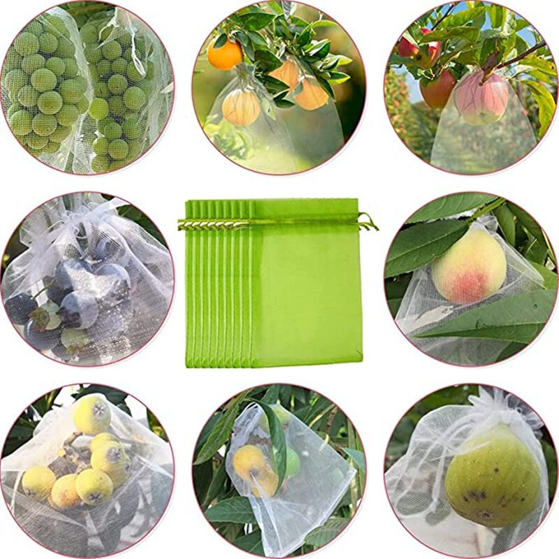 Căpșuni Struguri Saci de cultivare pentru fructe Plasă plasă Saci de protecție a plantelor pentru legume Control dăunător Saci de struguri pentru păsări Unelte de grădină