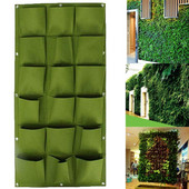 Saci pentru plante nețesute cu 18/36 de buzunare, saci de cultivare pentru plante cu flori, pentru agățat pe perete, geantă de jardinieră, ghivece de interior pentru exterior, jardiniere, decor de grădină