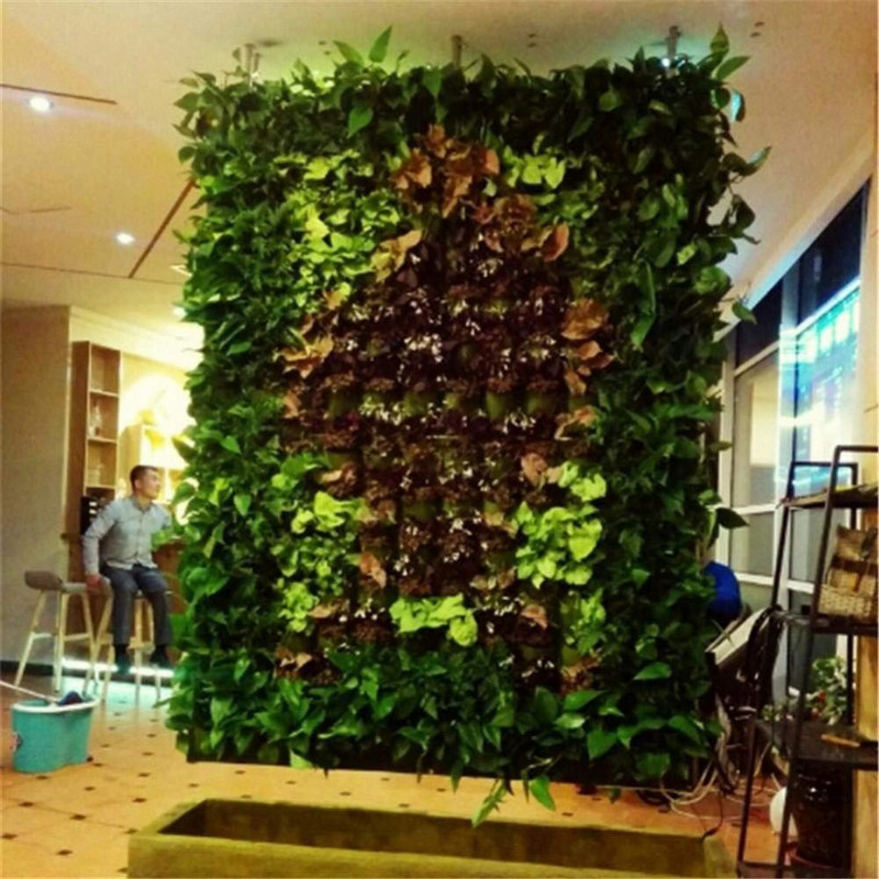 Saci pentru plante nețesute cu 18/36 de buzunare, saci de cultivare pentru plante cu flori, pentru agățat pe perete, geantă de jardinieră, ghivece de interior pentru exterior, jardiniere, decor de grădină