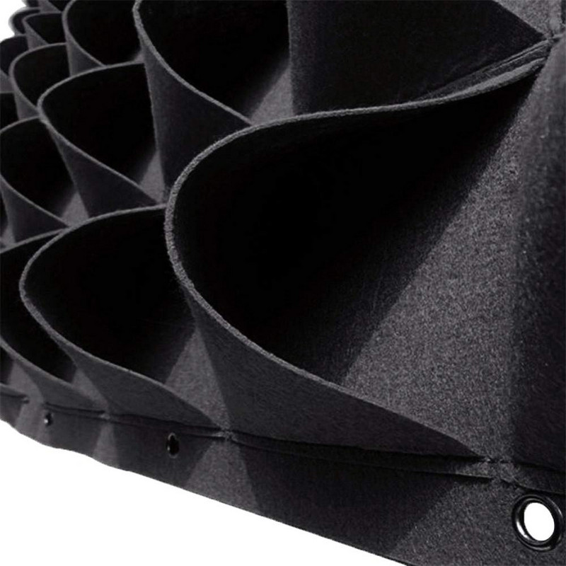 Saci pentru plante nețesute cu 18/36 de buzunare, saci de cultivare pentru plante cu flori, pentru agățat pe perete, geantă de jardinieră, ghivece de interior pentru exterior, jardiniere, decor de grădină