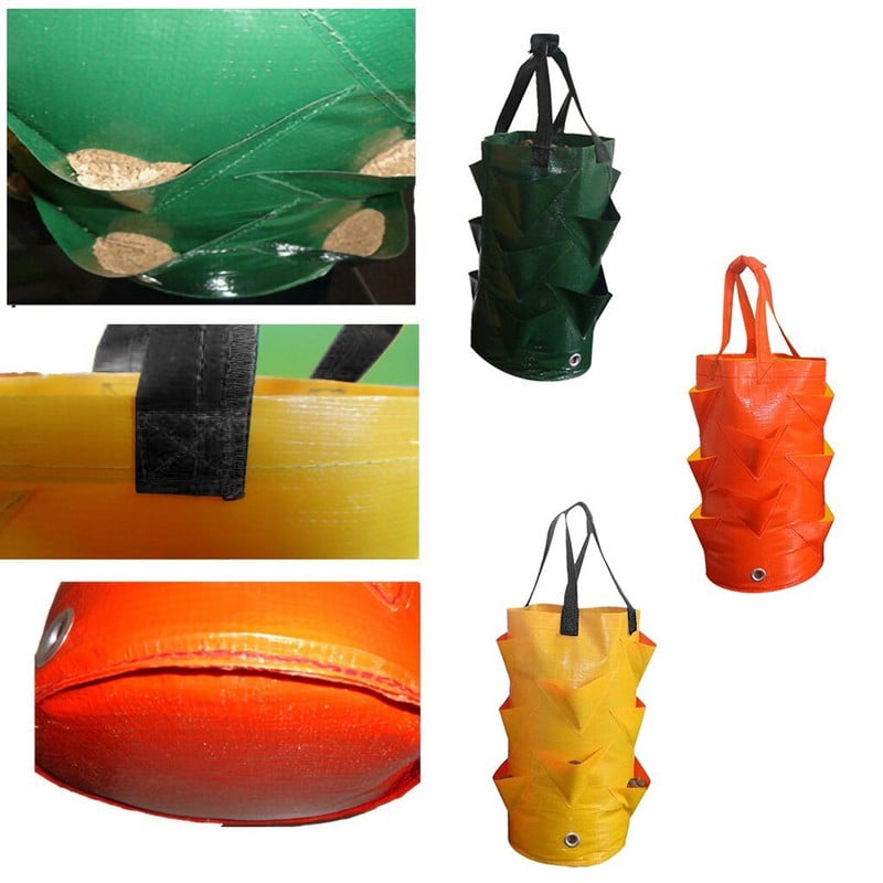 Cultivarea căpșunilor Plantarea saci de țesătură ghivece de grădină Jardiniere Saci de plantare de legume Saci de creștere Fermă Acasă Instrumente de grădină