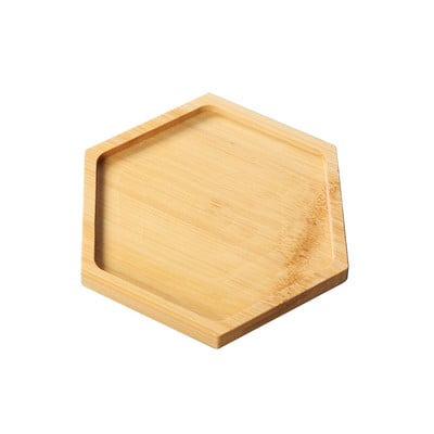 Farfurie pentru plante suculente rustice de birou din bambus natural Ghiveci reutilizabil Tava de picurare Decor pentru interior Interior în aer liber Durabil Elegant