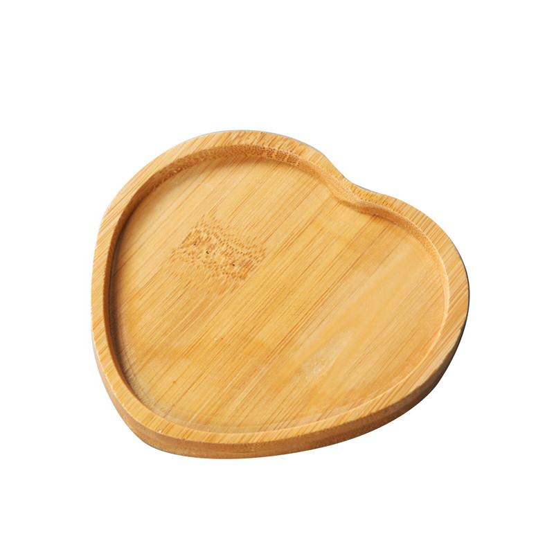 Farfurie pentru plante suculente rustice de birou din bambus natural Ghiveci reutilizabil Tava de picurare Decor pentru interior Interior în aer liber Durabil Elegant