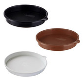 Patvarus augalų vazono padėklas su rankena Bonsai sukulentai Apvalus augalų nuvarvėjimo padėklas sodo kiemo augalams Lėkštė Antideformuota