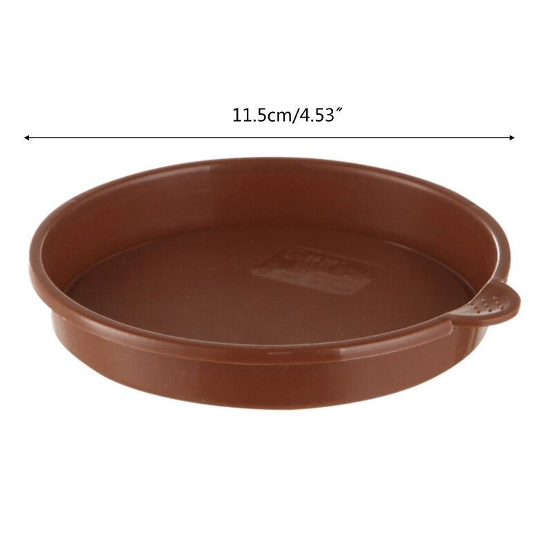 Patvarus augalų vazono padėklas su rankena Bonsai sukulentai Apvalus augalų nuvarvėjimo padėklas sodo kiemo augalams Lėkštė Antideformuota