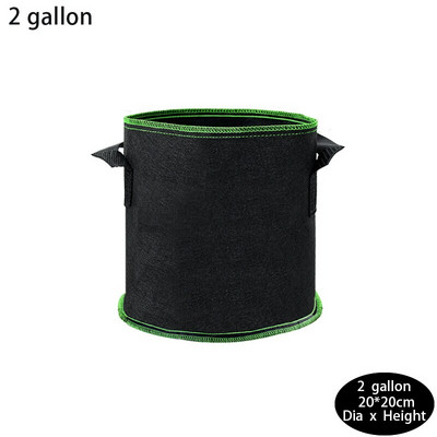 2/3/5/7/10 галона цветни растения торби за отглеждане засаждане на картофи домати плат контейнер саксии за зеленчуци чанта домашна градина декор