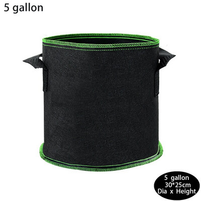 2/3/5/7/10 галона цветни растения торби за отглеждане засаждане на картофи домати плат контейнер саксии за зеленчуци чанта домашна градина декор