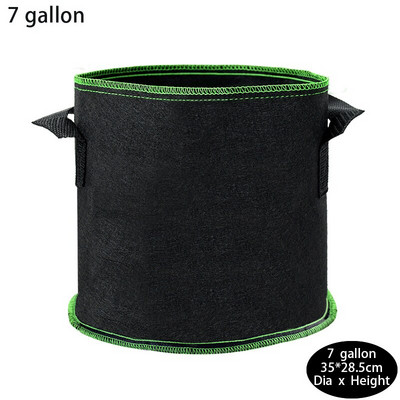 2/3/5/7/10 галона цветни растения торби за отглеждане засаждане на картофи домати плат контейнер саксии за зеленчуци чанта домашна градина декор