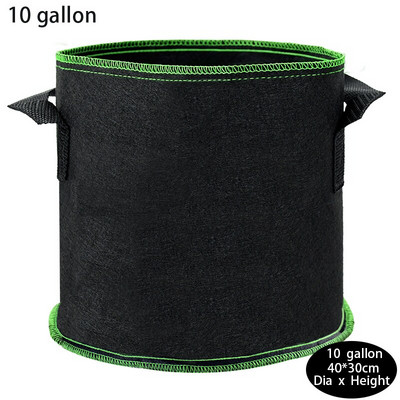 2/3/5/7/10 галона цветни растения торби за отглеждане засаждане на картофи домати плат контейнер саксии за зеленчуци чанта домашна градина декор