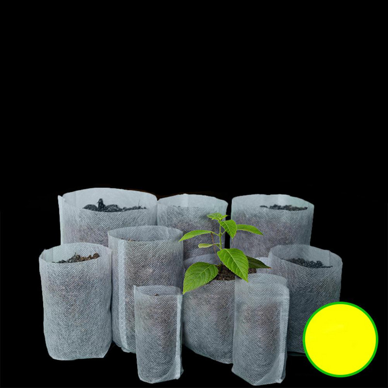100 bucăți saci de pepinieră nețesute degradabile, ghivece pentru creșterea răsadurilor, consumabile pentru grădinărit