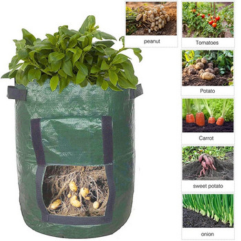 PE Plant Grow Bags for Strawberry Vegetable Sweet Carrot Carrot Hanging planting Potato Greenhouse Taro Plant Pot Grow Bag