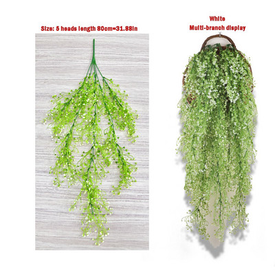 Gėlių sodintuvo sieninis pakabinamas pinti rattam krepšelis sodo vynmedžių vazoninių augalų laikiklis