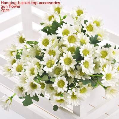 Gėlių sodintuvo sieninis pakabinamas pinti rattam krepšelis sodo vynmedžių vazoninių augalų laikiklis