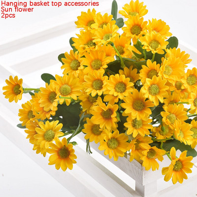 Gėlių sodintuvo sieninis pakabinamas pinti rattam krepšelis sodo vynmedžių vazoninių augalų laikiklis