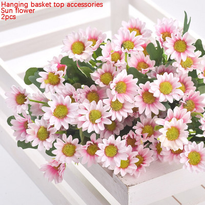 Gėlių sodintuvo sieninis pakabinamas pinti rattam krepšelis sodo vynmedžių vazoninių augalų laikiklis