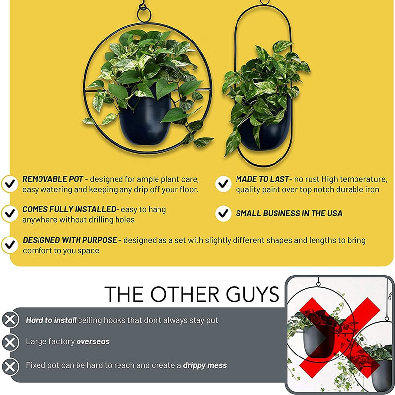 2022 Nou Nordic Metal Agățat Lanț Coș de Flori Plante Agățat Jardinera Grădină Ghiveci Suport Vasă De Floră Decorare Balcon