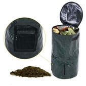 Sulankstomas sodo komposto maišas Kompostavimo maišas Ekologiškas organinių fermentinių atliekų surinkėjas šiukšlių maišai