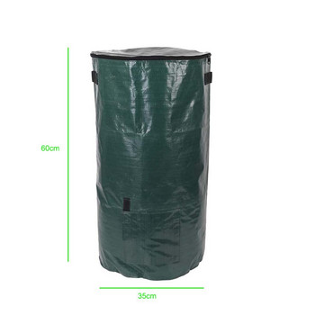 Πτυσσόμενη σακούλα κομποστοποίησης κήπου Σακούλα κομποστοποίησης περιβαλλοντικών οργανικών απορριμμάτων ζύμωσης Σάκοι απορριμμάτων συλλέκτη