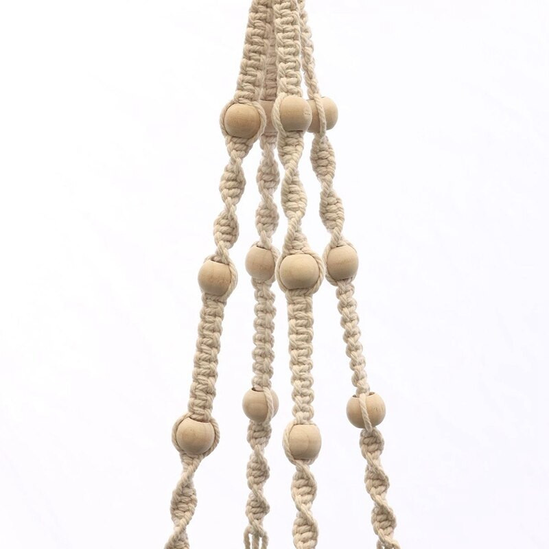 100% Coșuri agățate manual ghiveci Suport plante Macrame Umeraș pentru plante de interior Jardinieră suspendată Suport plante Coș