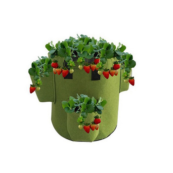 Торба за засаждане на ягоди Градинарство Садилка за отглеждане на плодове Торба за отглеждане на плодове с дръжка Чанти за зеленчуци и плодове Градински инструменти Градински саксии
