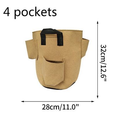 Szamóca ültető táska Kertészet termesztőgép Gyümölcstermesztő táska fogantyúval Zöldség, gyümölcs Növény táskák Kerti szerszámok Kerti cserepek