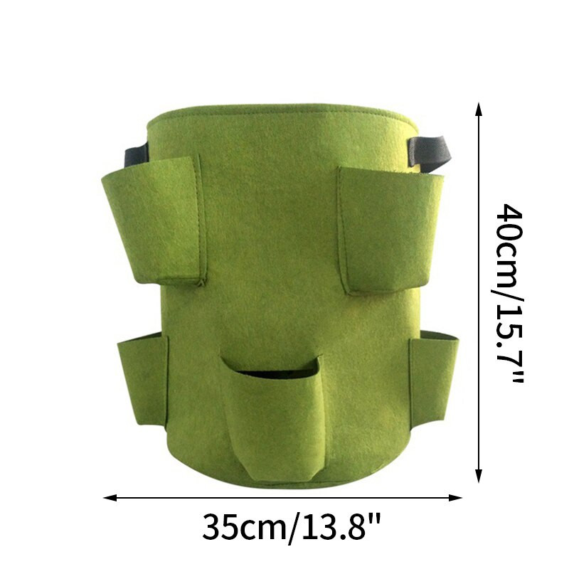 Szamóca ültető táska Kertészet termesztőgép Gyümölcstermesztő táska fogantyúval Zöldség, gyümölcs Növény táskák Kerti szerszámok Kerti cserepek