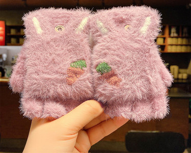 Παιδικά χειμωνιάτικα γάντια για κορίτσια και αγόρια με απλικέ