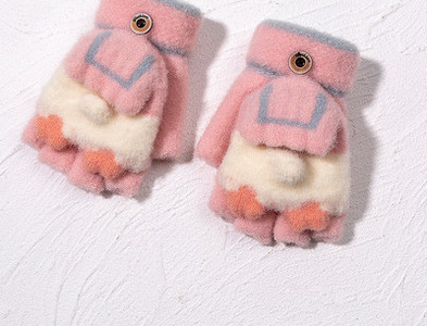 Παιδικά χειμωνιάτικα γάντια για κορίτσια και αγόρια με απλικέ