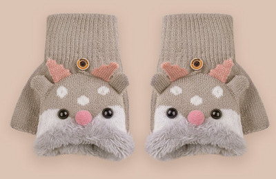 Παιδικά χειμωνιάτικα γάντια για κορίτσια και αγόρια με απλικέ