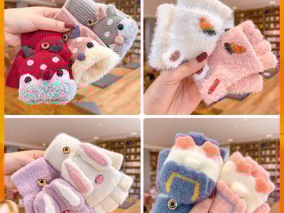 Παιδικά χειμωνιάτικα γάντια για κορίτσια και αγόρια με απλικέ
