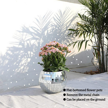 Διάμετρος 20 cm γλάστρα ντίσκο μπαλάκι γλάστρα Κρεμαστό γάντζο φυτευτή έτοιμο για χρήση Ντίσκο μπαλάκι διακοσμητικό γλάστρα για γλάστρα εσωτερικού χώρου εξωτερικού χώρου