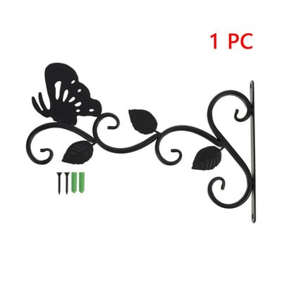 Kerti vas kampós konzol fém praktikus falra szerelhető virágcserép kosár kültéri akasztós növényekhez