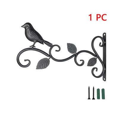 Kerti vas kampós konzol fém praktikus falra szerelhető virágcserép kosár kültéri akasztós növényekhez