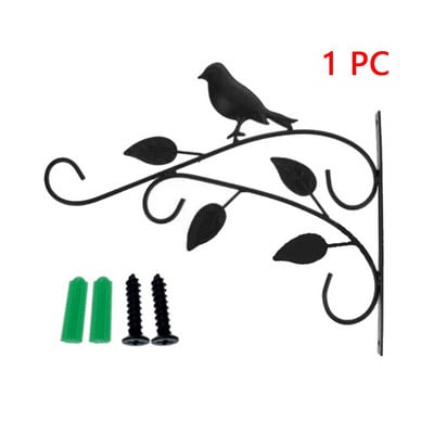 Kerti vas kampós konzol fém praktikus falra szerelhető virágcserép kosár kültéri akasztós növényekhez